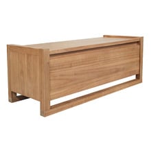 Malik Mindi Wood Storage Ottoman